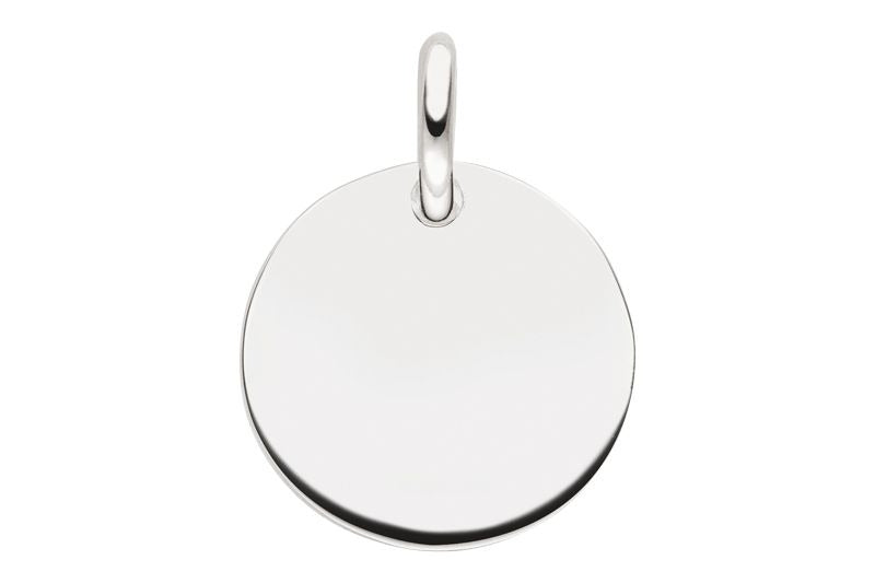 Gravuranhänger Rund Silber