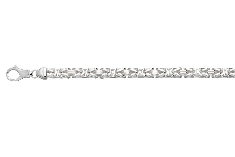 Königsarmband 6 mm Silber