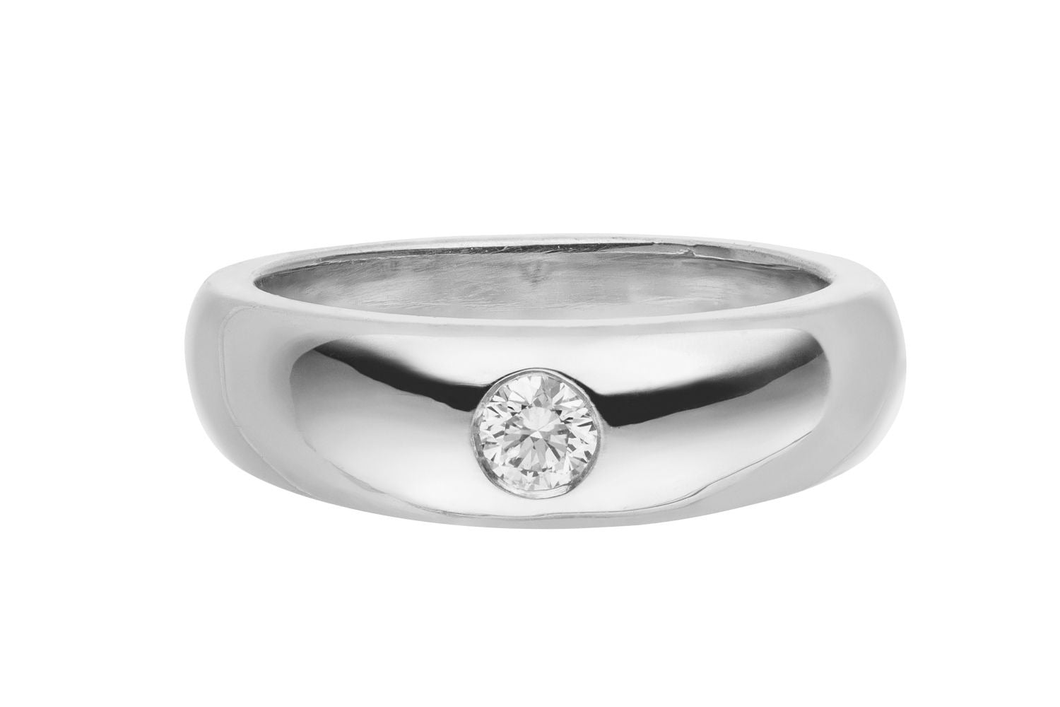 Taufring Zirkonia Silber