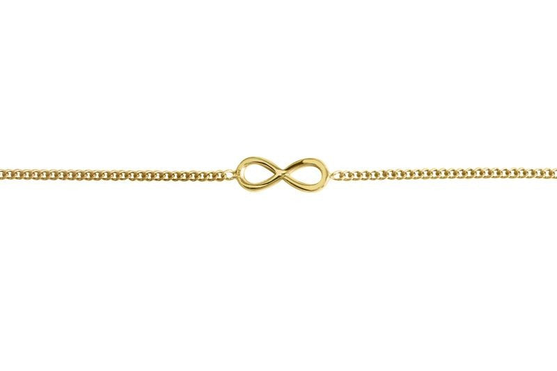 Armband Unendlich Silber vergoldet