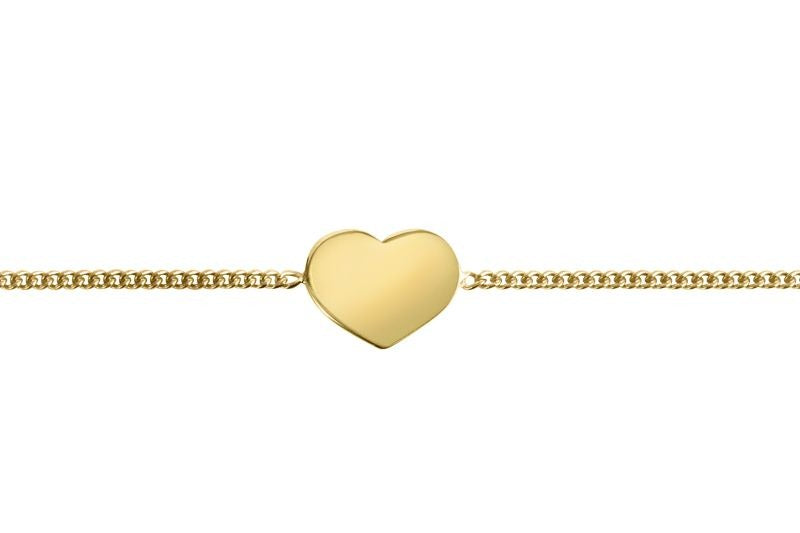 Armband Herz Silber vergoldet