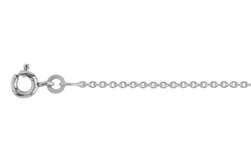 Ankerkette Rund rhodiniert Silber