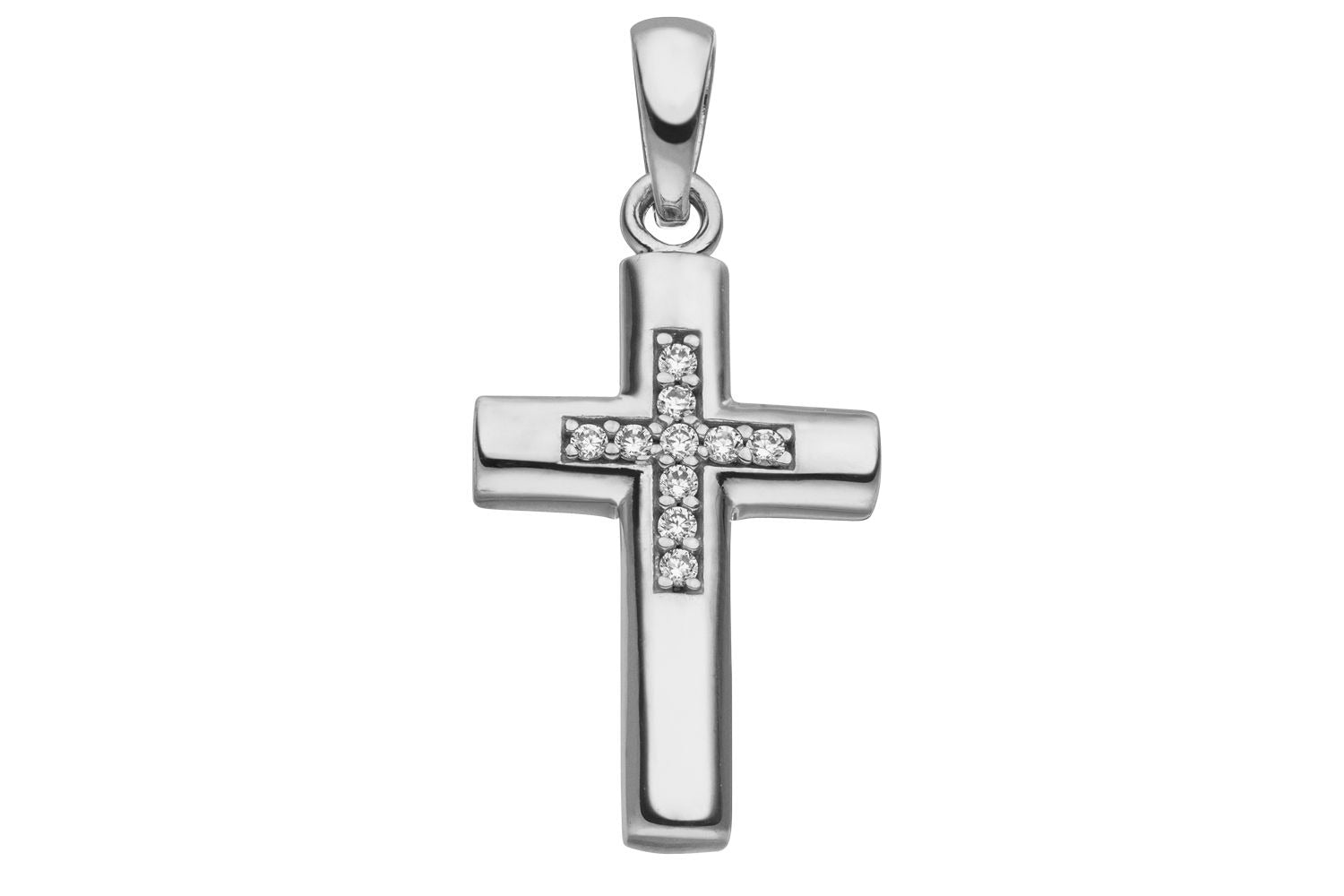 Kreuz Zirkonia Silber